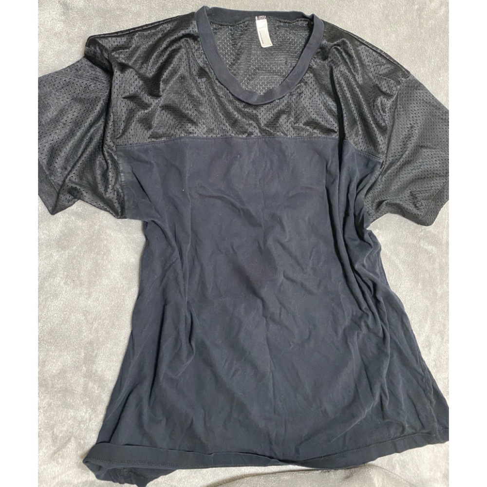 Black Jersey American Apparel Top Size L